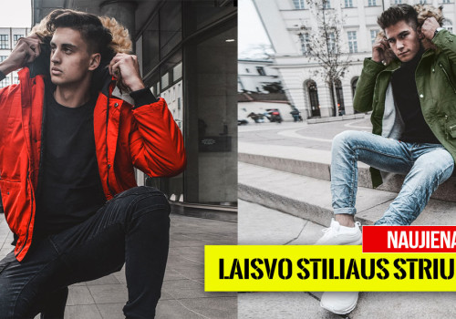 Vyriškos plačios - laisvo stiliaus striukės