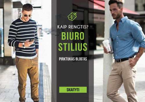 Darbo apranga arba biuro stilius vyrams.
