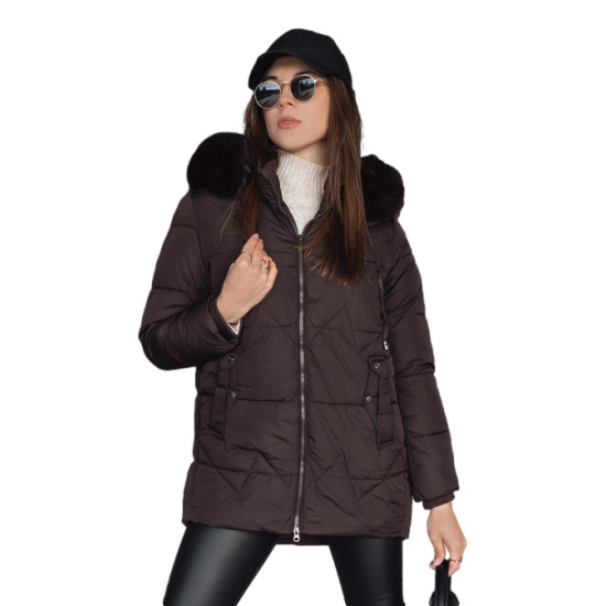Moteriška ruda žieminė striukė Lota Moteriškos striukės