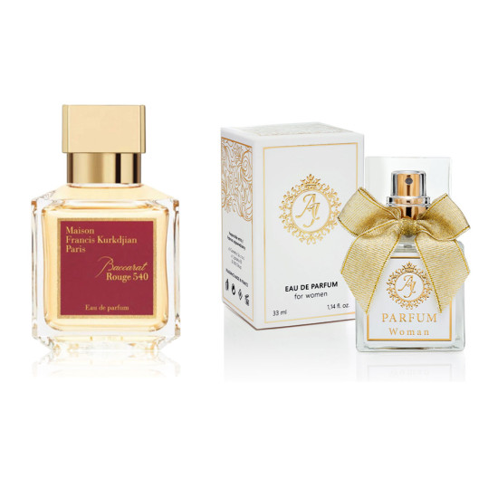AJ Deluxe Nr135 kvepalai įkvėpti Maison Francis Kurkdjian - Baccarat Rouge 540 Edp (UNISEX) 33 ml AJ Deluxe Moterims French Perfumes