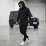 Men's black casual trousers Sergo