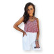 Blouse red Hana RY2243 - For women Blouse red Hana RY2243