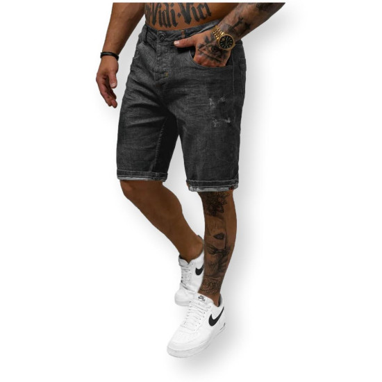 Black denim shorts Baron O/24000 - Shorts | Bridges Black denim shorts Baron O/24000