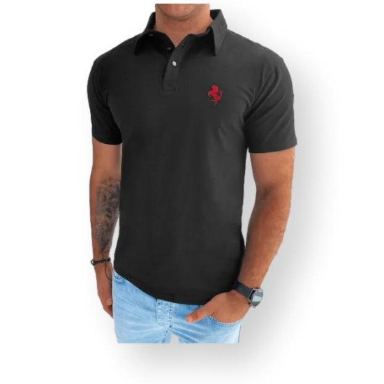 Juodi polo marškinėliai Horen PX0588 Premium