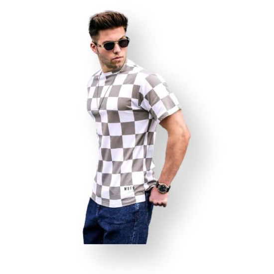 Vyriški rudi marškinėliai Francisco PK5808 - Marškinėliai Vyriški rudi marškinėliai Francisco PK5808 Premium