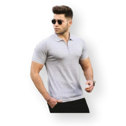 Vyriški  šviesiai pilkos spalvos marškinėliai Pit