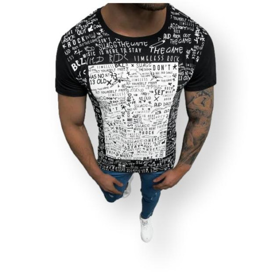 Vyriški juodos spalvos marškinėliai Game O/1173