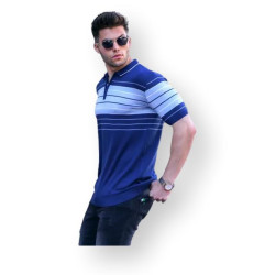 Vyriški polo marškinėliai mėlynos spalvos Zuna