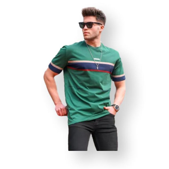 Mens green T-shirt Geoffrey PK5372 - For men Mens green T-shirt Geoffrey PK5372 Premium