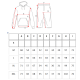 Black hooded zip-up tracksuit for men PK3030 - Clothing with inscriptions Black hooded zip-up tracksuit for men PK3030