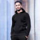Czarny dres z kapturem dla mężczyzn PK3030 - Działanie Czarny dres z kapturem dla mężczyzn PK3030