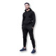 Czarny dres z kapturem dla mężczyzn PK3030 - Działanie Czarny dres z kapturem dla mężczyzn PK3030