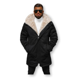 Vyriška juoda žieminė striukė onee