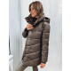 Women's brown quilted winter coat Molina TY4062 - For women Women's brown quilted winter coat Molina TY4062