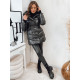 Women's brown quilted winter coat Molina TY4062 - For women Women's brown quilted winter coat Molina TY4062