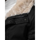 Men's black winter jacket with fur Eget JS/22M316/392 - Men's Jackets and Coats Men's black winter jacket with fur Eget JS/22M316/392