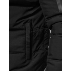 Vyriška juoda žieminė striukė Rock