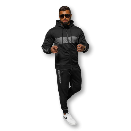 Black sports set Holand 8C8115 - For men Black sports set Holand 8C8115