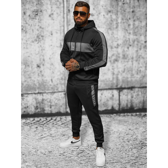 Black sports set Holand 8C8115 - For men Black sports set Holand 8C8115