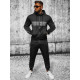 Black sports set Holand 8C8115 - For men Black sports set Holand 8C8115