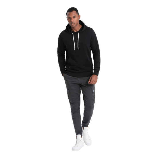 Black men's jumper Bold V1 OM-SSBN-0120 - Action Black men's jumper Bold V1 OM-SSBN-0120