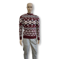 Vyriškas bordo megztinis Flake