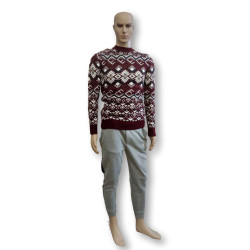 Vyriškas bordo megztinis Flake