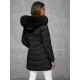 Juoda moteriška žieminė striukė Tamira JS/16M9121/62 - Moterims Juoda moteriška žieminė striukė Tamira JS/16M9121/62