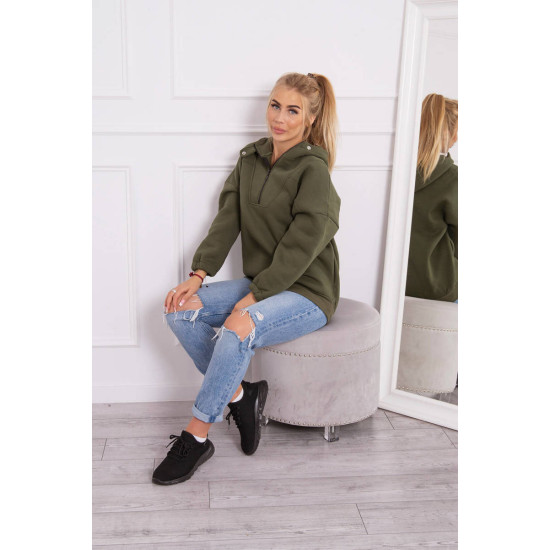 Khaki jumper for women Kesi 21807 - For women Khaki jumper for women Kesi 21807