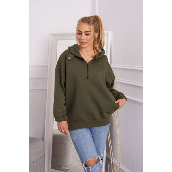 Khaki jumper for women Kesi 21807 - For women Khaki jumper for women Kesi 21807