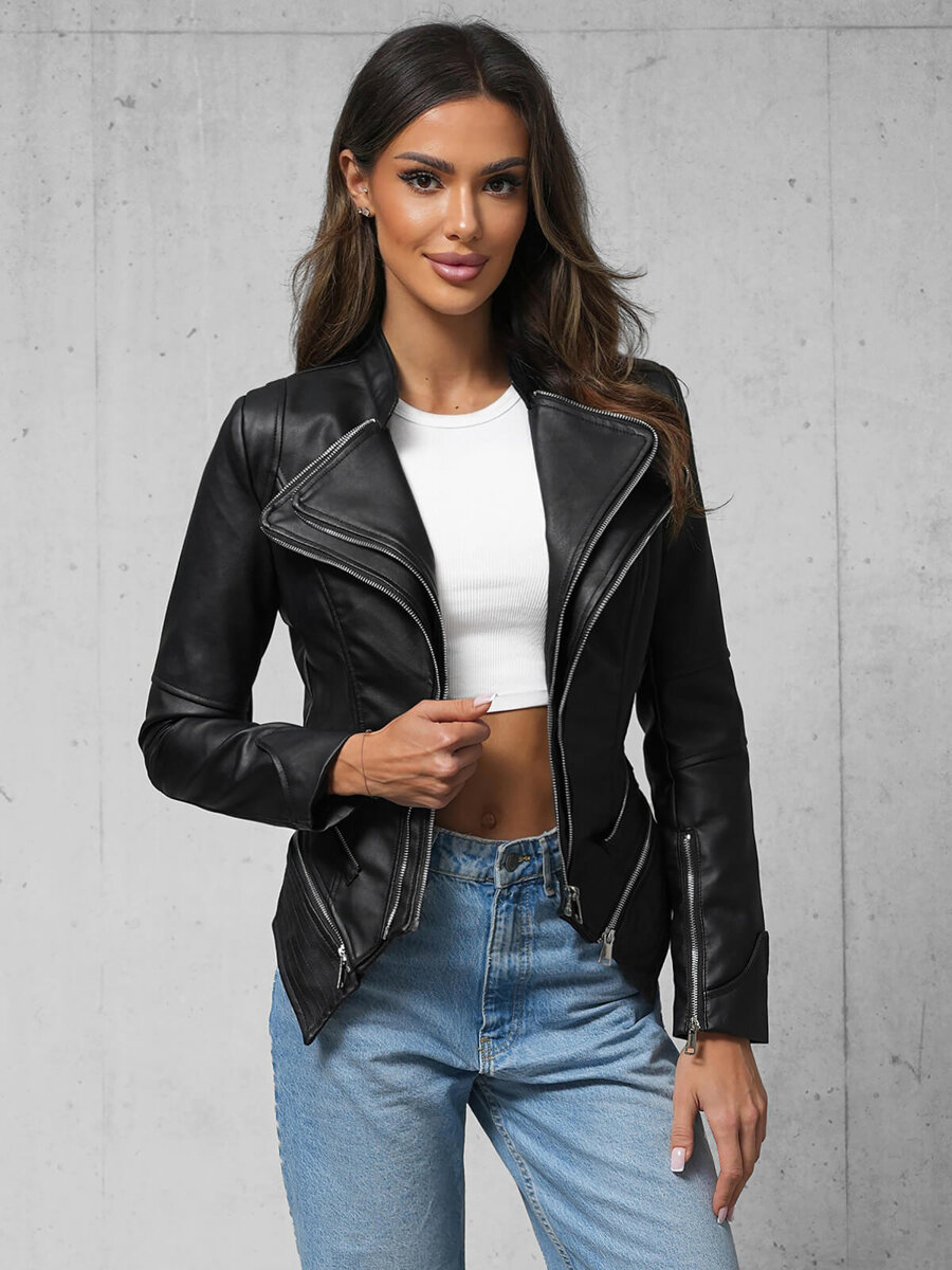 Womens leather jacket size 16 hotsell