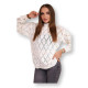 Women's white jumper Rombas 18769 - For women Women's white jumper Rombas 18769