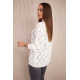 Women's white jumper Rombas 18769 - For women Women's white jumper Rombas 18769