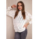 Women's white jumper Rombas 18769 - For women Women's white jumper Rombas 18769