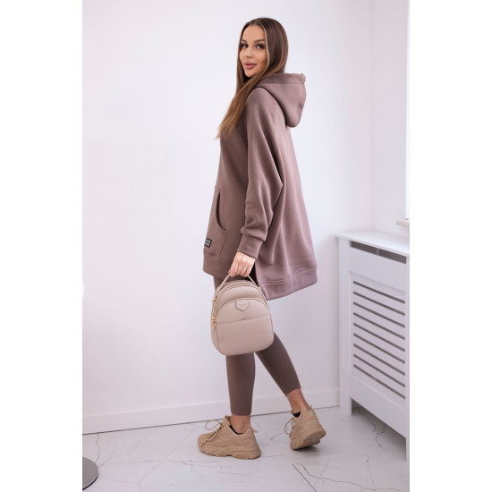Moteriškas rusvas laisvalaikio komplektas Mocca 27856