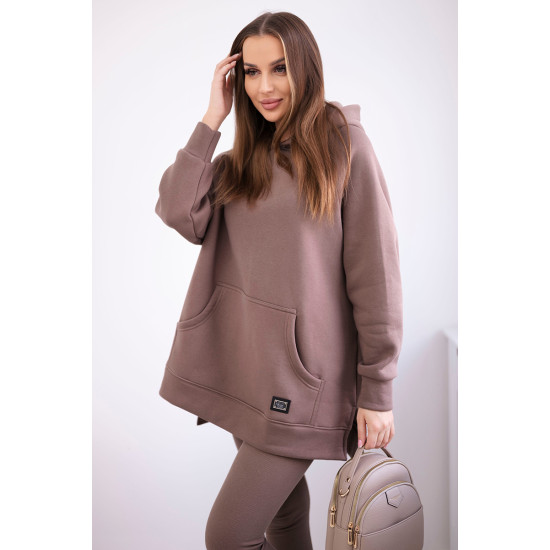 Moteriškas rusvas laisvalaikio komplektas Mocca 27856