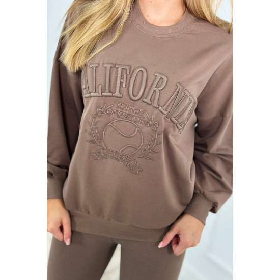 Moteriškas rudas komplektas California 9451