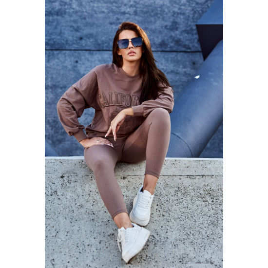 Moteriškas rudas komplektas California 9451