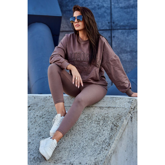 Moteriškas rudas komplektas California 9451