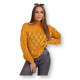 Women's yellow jumper Rombas 18763 - For women Women's yellow jumper Rombas 18763