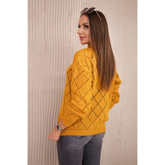 Women's yellow jumper Rombas 18763 - For women Women's yellow jumper Rombas 18763