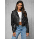 Women's black eco leather jacket Jazz