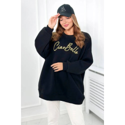 Moteriškas juodos spalvos megztinis CiaoBella