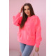 Women's neon pink jumper Ribbony R9023 - Jumpers Women's neon pink jumper Ribbony R9023