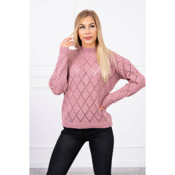 Moteriškas rožinis megztinis Rombas