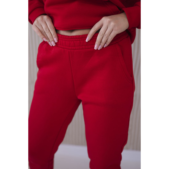 Moteriškas raudonas komplektas Soni 68816 - Moterims Moteriškas raudonas komplektas Soni 68816
