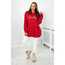 Moteriškas raudonos spalvos megztinis CiaoBella