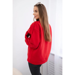 Moteriškas raudonas džemperis Ribbon