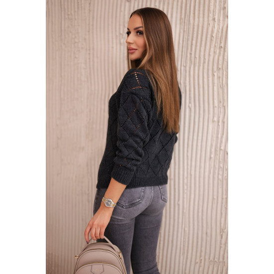 Women's dark grey jumper Rombas 18765 - For women Women's dark grey jumper Rombas 18765