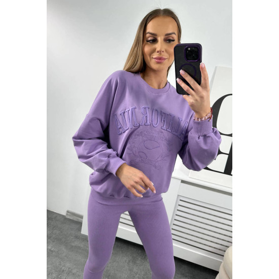 Moteriškas violetinis komplektas California 9451